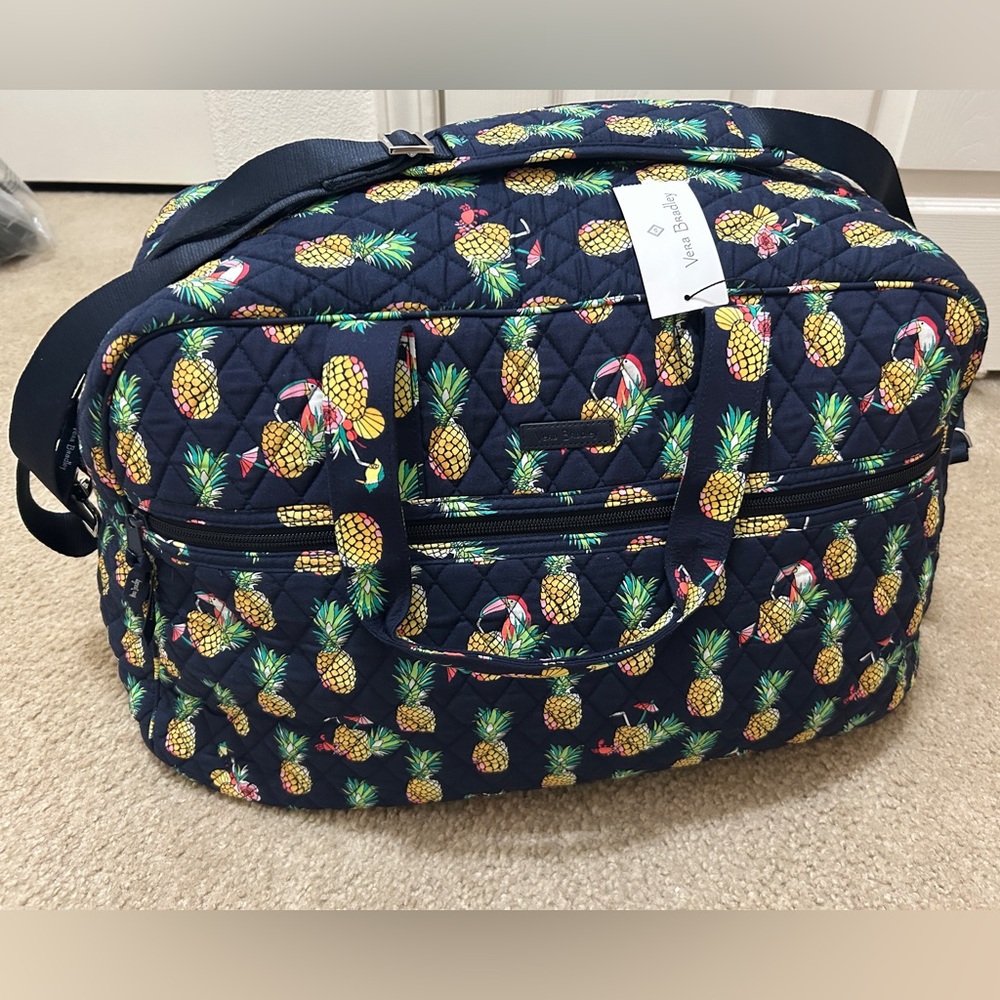 Vera Bradley Ultralight Grand Traveler Bag Toucan Party